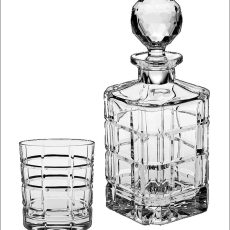 Set Pahare Cristal Bohemia Whisky cu Sticla Dover