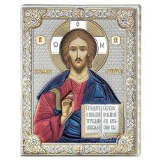 Icoana Iisus Hristos 24x30 cm Argint Color