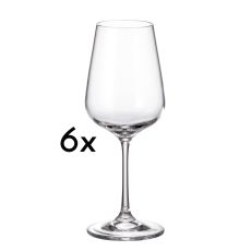 Set 6 Pahare Bohemia Vin Alb Dora/Strix 360 ml