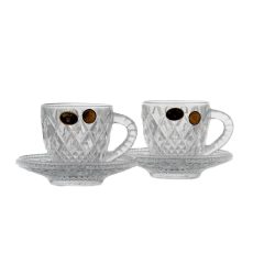 Set 2 cesti cafea/ceai Cristal Bohemia