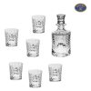 Set 6 Pahare si Sticla Cristal Bohemia Whisky Blade