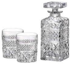 Set 6 Pahare Cristal Bohemia Cu Decantor Whisky Madisson