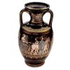 Vaza Ceramica Grecia 20cm Cu Foita De Aur 24K