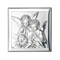 Icoana Inger Pazitor Argint 12x12cm