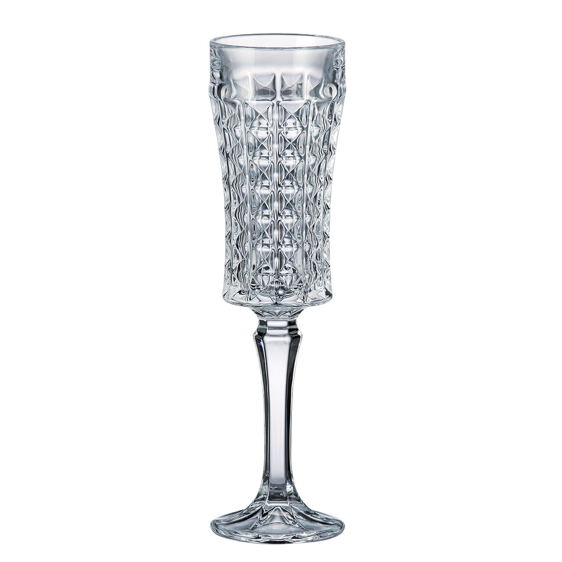 Set 6 Pahare Sampanie Bohemia Diamond 120 ml