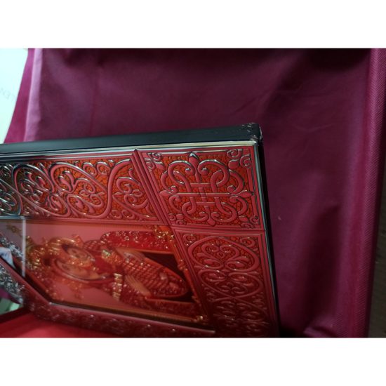 Icoana Maicii Domnului de la Betleem 34.5x41cm Color - Rama Lemn Deteriorata