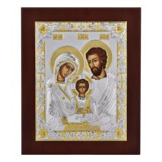 Icoana Sfanta Familie Argint 10x12.5 cm