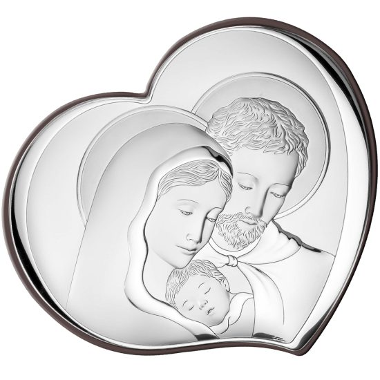 Icoana Sfanta Familie Argint 14.5x12.5cm