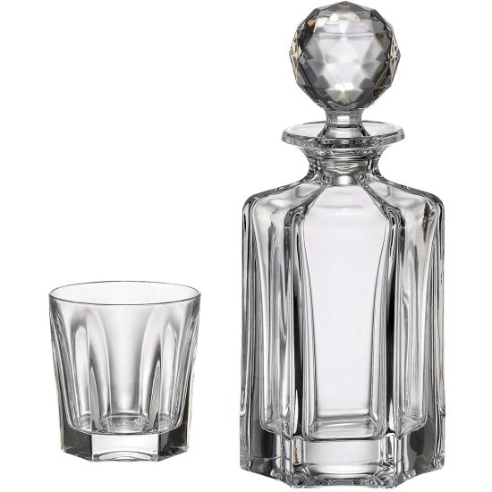 Pahare Cristal Bohemia Whisky Victoria Cu Decanter