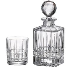 Set Pahare Whisky Cristal Bohemia cu Sticla Dover