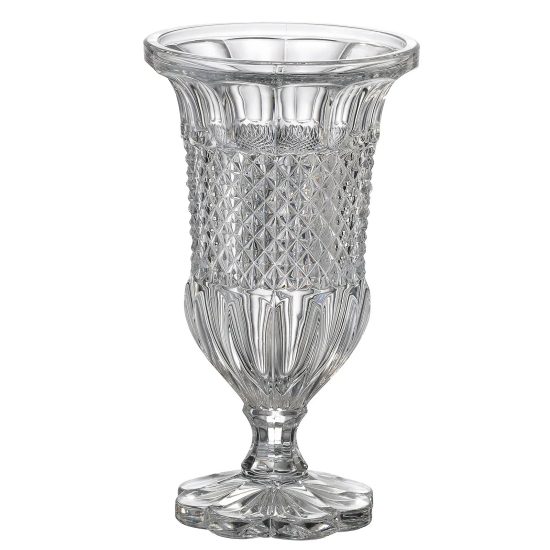 Vaza Cristal Bohemia Alexandria 30cm Cu Picior