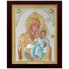 Icoana Maicii Domnului Betleem Argint Color 30x37 cm
