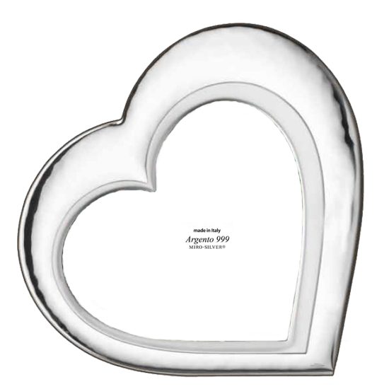 Rama Foto Argint Heart 20x20 cm