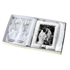 Set Pahare Argint Miri Pomul Vietii + Rama Foto 13x18 cm