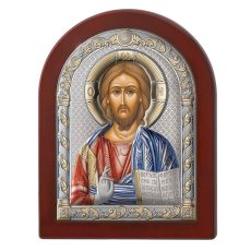 Icoana Argint Isus Christos 15x20cm Color