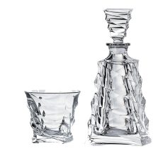 Set Pahare Whisky Bohemia cu Decantor Casablanca