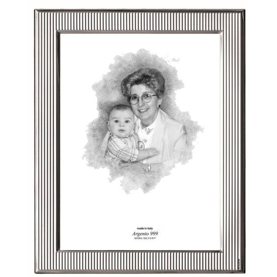 Rama Foto Argint Righe 13x18