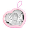 Medalion Patut Ingerul Pazitor Argint 10x9 cm Roz