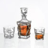 Set Pahare cu Decantor Cristal Bohemia Whisky Zig-Zag