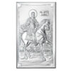 Icoana Sfantul Mina Ocrotitorul Pagubitilor Argint 6.5x11cm