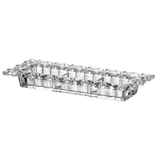 Platou Cristal Bohemia Pierced Kabaret 16x36.5x5cm