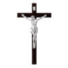 Cruce Lemn si Crucifix Argint 25 cm