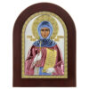 Icoana Sf Teodora de la Sihla Argint 15x21 cm Color