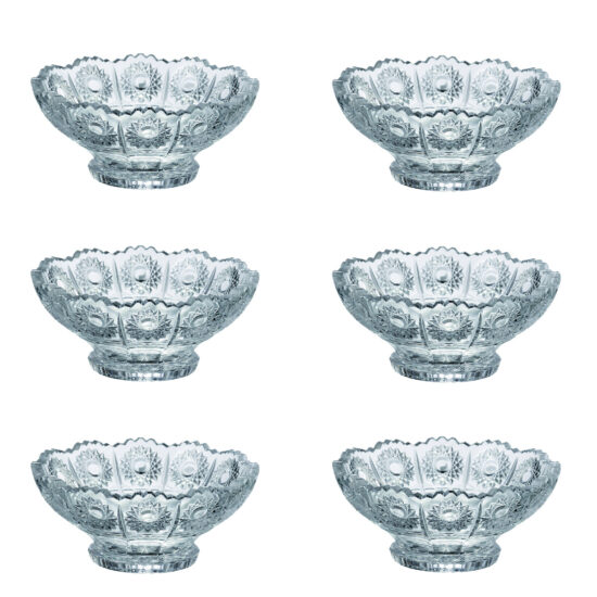 Set 6 Boluri Cristal Bohemia Murinas 13 cm