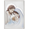 Icoana Sfanta Familie Argint 13x18 cm