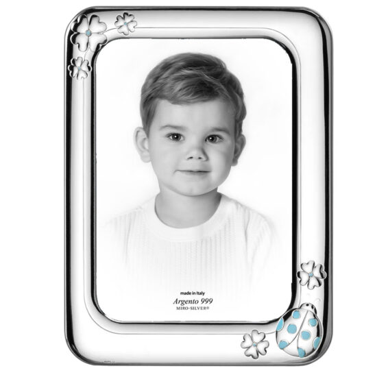 Rama Foto Argint Bebelusi 9x13cm Buburuza Bleu
