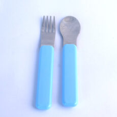 Set Tacamuri Copii Argint Ursulet Bleu