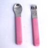 Set Tacamuri Copii Argint Ingeras Roz
