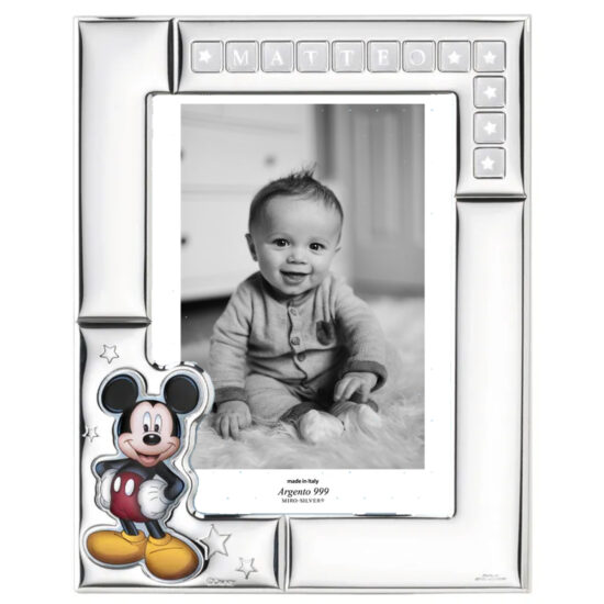 Rama Foto Argint Bebelusi 13x18 cm Mickey Mouse