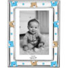 Rama Foto Bebelusi Argint 13x18 cm cu Ursuleti Bleu