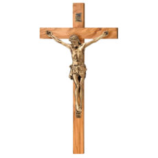 Cruce Lemn si Crucifix Bronz 33.5 cm