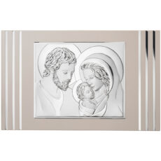 Icoana Sf Familie Argint 68x42 cm