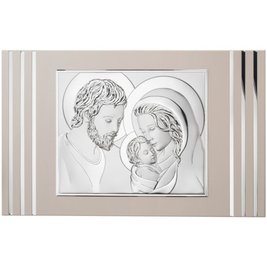 Icoana Sf Familie Argint 68x42 cm