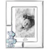 Rama Foto Argint Bebelusi 13x18 cm cu Elefantei Bleu