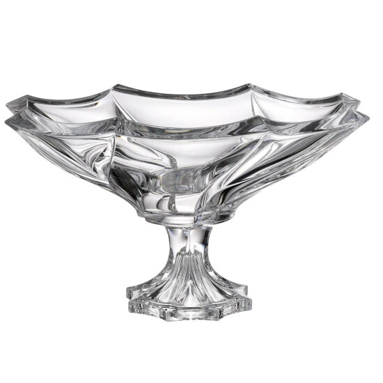 Bol Cristal Bohemia cu Picior Bromelias 35 cm