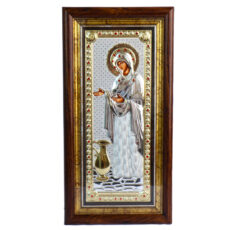 Icoana Sporul Casei Argint Cu Geam 48x23 cm