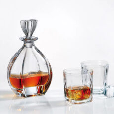 Set Pahare Cristal Bohemia cu Sticla Whisky Laguna