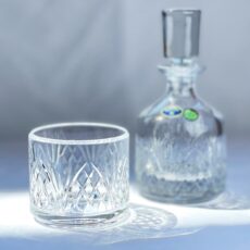 Set 2 Pahare Whisky din Cristal Bohemia cu Sticla