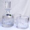 Set 2 Pahare Whisky din Cristal Bohemia cu Sticla